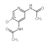 N-(6-acetamido-3-oxo-4H-pyrimidin-4-yl)acetamide structure