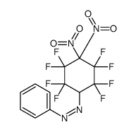 (2,2,3,3,5,5,6,6-octafluoro-4,4-dinitrocyclohexyl)-phenyldiazene结构式