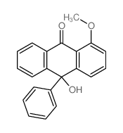 10-hydroxy-1-methoxy-10-phenyl-anthracen-9-one Structure