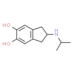 1H-Indene-5,6-diol, 2,3-dihydro-2-[(1-methylethyl)amino]- (9CI) Structure