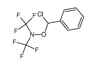 α-(bistrifluoromethylamino-oxy)benzyl chloride结构式