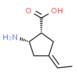 Cyclopentanecarboxylic acid, 2-amino-4-ethylidene-, cis- (9CI)结构式