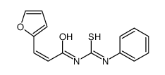 3-(furan-2-yl)-N-(phenylcarbamothioyl)prop-2-enamide结构式