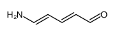 (E,E)-5-Amino-2,4-pentadienal Structure