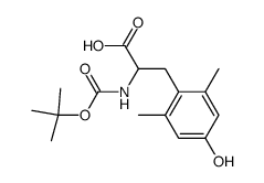 2-tert-butoxycarbonylamino-3-(4-hydroxy-2,6-dimethyl-phenyl)-propionic acid结构式