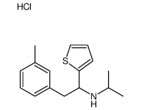 N-[2-(3-methylphenyl)-1-thiophen-2-yl-ethyl]propan-2-amine hydrochlori de结构式