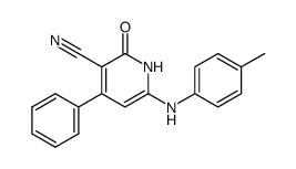 2-Oxo-4-phenyl-6-p-tolylamino-1,2-dihydro-pyridine-3-carbonitrile Structure