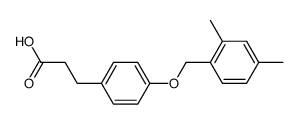 3-(4-((2,4-dimethylbenzyl)oxy)phenyl)propanoic acid Structure