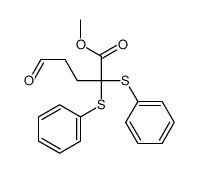 methyl 5-oxo-2,2-bis(phenylsulfanyl)pentanoate结构式