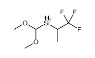 dimethoxymethyl(1,1,1-trifluoropropan-2-yl)silane结构式