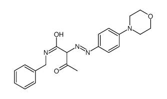 N-(benzyl)-2-[[4-(morpholino)phenyl]azo]-3-oxobutyramide Structure