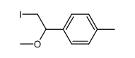 1-(2-iodo-1-methoxyethyl)-4-methylbenzene结构式