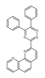 1,10-Phenanthroline, 2-(5,6-diphenyl-1,2,4-triazin-3-yl)- Structure