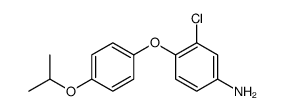 3-chloro-4-(4-propan-2-yloxyphenoxy)aniline结构式