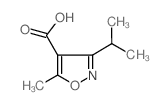 3-isopropyl-5-methylisoxazole-4-carboxylic acid Structure