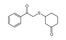 3-phenacylsulfanylcyclohexan-1-one结构式