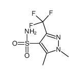 1,5-dimethyl-3-(trifluoromethyl)pyrazole-4-sulfonamide结构式