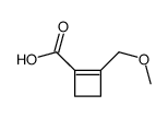 2-(methoxymethyl)cyclobutene-1-carboxylic acid Structure