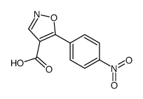 5-(4-nitrophenyl)-1,2-oxazole-4-carboxylic acid Structure