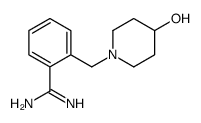 2-(4-HYDROXY-PIPERIDIN-1-YLMETHYL)-BENZAMIDINE structure