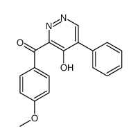 3-(4-methoxybenzoyl)-5-phenyl-1H-pyridazin-4-one结构式