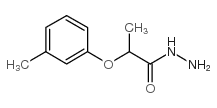 2-(3-甲基苯氧基)丙酰肼结构式