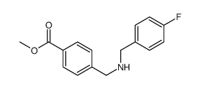 methyl 4-[[(4-fluorophenyl)methylamino]methyl]benzoate结构式