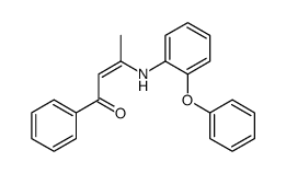 3-(2-phenoxyanilino)-1-phenylbut-2-en-1-one结构式