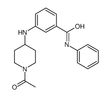 3-[(1-acetylpiperidin-4-yl)amino]-N-phenylbenzamide结构式