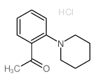 Ethanone,1-[2-(1-piperidinyl)phenyl]-, hydrochloride (1:1) structure