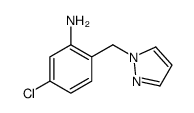 5-chloro-2-(pyrazol-1-ylmethyl)aniline Structure