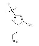 2-[5-methyl-3-(trifluoromethyl)pyrazol-1-yl]ethanamine structure