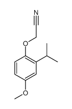 2-(4-methoxy-2-propan-2-ylphenoxy)acetonitrile结构式