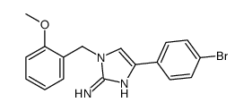 4-(4-bromophenyl)-1-[(2-methoxyphenyl)methyl]imidazol-2-amine Structure