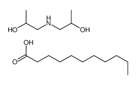 undecanoic acid, compound with 1,1'-iminodipropan-2-ol (1:1) Structure