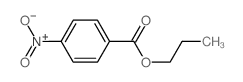 Benzoic acid, 4-nitro-,propyl ester结构式