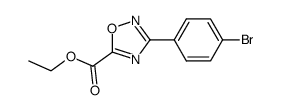 ethyl 3-(4-bromophenyl)-1,2,4-oxadiazol-5-carboxylate结构式