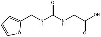 2-({[(呋喃-2-基)甲基]氨基羰基}氨基)乙酸结构式