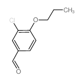 3-氯-4-丙氧基苯甲醛结构式