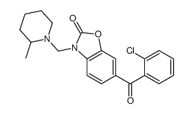 6-(2-chlorobenzoyl)-3-[(2-methylpiperidin-1-yl)methyl]-1,3-benzoxazol-2-one Structure