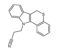 3-(6H-thiochromeno[4,3-b]indol-11-yl)-propionitrile Structure