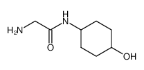 trans-2-amino-N-(4-hydroxycyclohexyl)-acetamide结构式