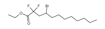 ethyl 4-bromo-2,2-difluorododecanoate Structure