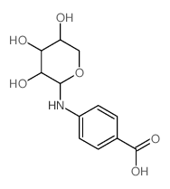 4-[(3,4,5-trihydroxyoxan-2-yl)amino]benzoic acid Structure