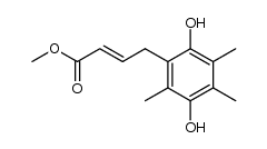 (E)-methyl 4-(2,5-dihydroxy-3,4,6-trimethylphenyl)but-2-enoate结构式