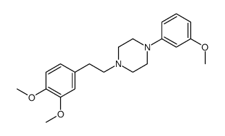 1-[2-(3,4-dimethoxyphenyl)ethyl]-4-(3-methoxyphenyl)piperazine结构式