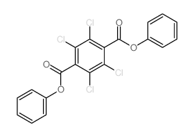 1,4-Benzenedicarboxylicacid, 2,3,5,6-tetrachloro-, 1,4-diphenyl ester结构式