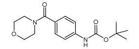 [4-(morpholine-4-carbonyl)-phenyl]-carbamic acid tert-butyl ester结构式