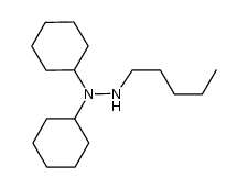 N,N-dicyclohexyl-N'-pentylhydrazine Structure