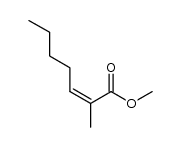 methyl 2-methylhept-2-enoate结构式